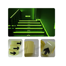 Adesivo de parede direcional fotoluminescente, 50mm * 30m para segurança noturna frete grátis 2024 - compre barato