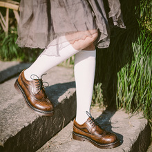 Женские винтажные Туфли-оксфорды из натуральной кожи, на шнуровке 2024 - купить недорого