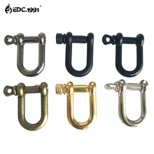 EDC.1991 Paracord Stainless Steel BOW shackle Steel Buckle For Paracord Bracelet Steel Buckle Outdoor Survival tools 50 pcs/lot 2024 - buy cheap