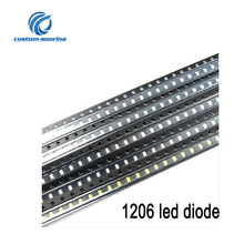 Бесплатная доставка 60 шт SMD Led диод 1206 супер яркий SMD светодиод LED чип 2024 - купить недорого