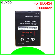Isunoo-bateria bl6424 para fly fs505 nimbus, bateria de alta qualidade, 2000mah, 7 telefones 2024 - compre barato