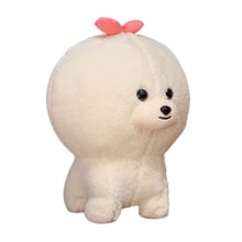 White/Beige Bichon Frise Plush Toy Cute Puppy Soft Stuffed Dog Simulation Pet Kawaii Fluffy Baby Doll Birthday Gift for Children 2024 - buy cheap