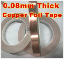 1x 5mm *30M *0.08mm Thickness CU Copper Foil Tape, One Side Adhesive, One Side Conductive, Electromagnetic radiation Shielding 2024 - buy cheap
