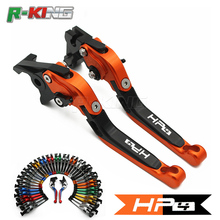 Logotipo (hp4) ajustável dobrável extensível moto freios embreagem cnc alavanca para bmw hp4 hp 4 2010 2011 2012 2013 2014 2015 2024 - compre barato