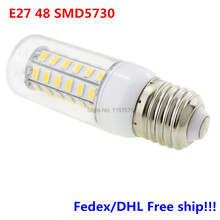 On Promotion!!!! 15W LED Bulb E27 LED Corn Bulb Light 48LEDs SMD5730 LED Lighting Lamp AC220V Warm/Cold White Fedex/DHL Free 2024 - buy cheap