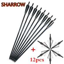 12pcs 20" 22" Crossbow Bolts Arrows+Archery Arrowheads Replaceable Broadheads 100gr For Outdoor Sports Shooting Accessories 2024 - buy cheap