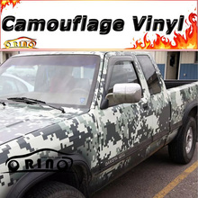 Military Green Digital Vinyl Film Car Wrap Air Free Pixel Army Camouflage Wrap Car Sticker Decal 1.52*5/10/15/20/25/30 Meters 2024 - buy cheap