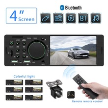 Radio Estéreo con Bluetooth para coche, Radio FM, soporte para cámara de visión trasera, TF/USB/AUX, MP5, 1 din 2024 - compra barato