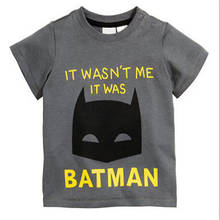 2016 Children T Shirt Batman Cotton Short Sleeve T-Shirts For Boys Cartoon Print Boys Tee Fashion Kids Tshirt Tops Boys Clothing 2024 - buy cheap