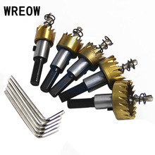 5pc/set HSS Titanium Twist Drill Bit Drilling Hole Saw Cutting Kit Holesaw Cutter Tool for Aluminum Iron Stainless Steel Plate 2024 - buy cheap