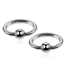 Utimtree-anillo cautivo de 16G G23 para mujer, Piercing para ceja BCR, anillo para pezón, barra CBR, joyería corporal con circonita CZ 2024 - compra barato