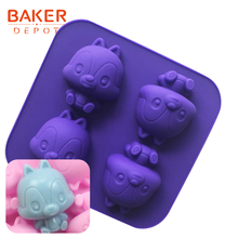 BAKER DEPOT Silicone Soap Mold Squirrel Silicone Cake Bakeware Molds Aromatherapy Soap Mold Jello Pudding Biscuit Baking Tools 2024 - buy cheap