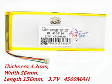 5 thread Tablet PC battery capacity 4356156 3.7V 4500MAH 4055155 Universal Li-ion battery for tablet pc 8 inch 9 inch 10 inch 2024 - buy cheap