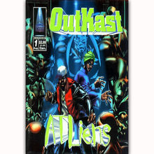 Hot New Music Album Hip Hop Outkast ATLiens-Silk Art Poster Wall Sticker Decoration Gift 2024 - buy cheap