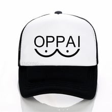 One Punch Man Hero Saitama Oppai baseball cap Casual Adjustable mesh hat Unisex sports trucker hat 2024 - buy cheap