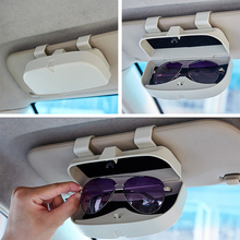 Universal Car Glasses Box Storage Holder Sunglasses Case Organizer Box Sunglasses Holder Storage Pockets Car Accessories 2024 - buy cheap