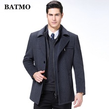 BATMO 2019 new arrival autumn&winter high quality wool trench coat men,men's wool jackets,warm coat,plus-size M-XXXL,008 2024 - buy cheap