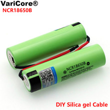 VariCore-Cable de soldadura de gel de sílice, batería recargable de ion de litio NCR18650B 3,7 v 3400mAh 18650, 4 Uds. 2024 - compra barato