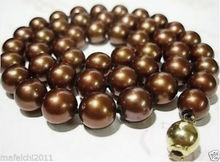 Charming! Colar de pérolas cultivado akoay chocolate de 8-9mm 2024 - compre barato