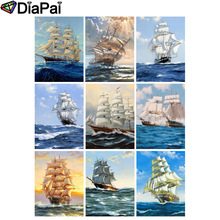 DIAPAI 100% Full Square/Round Drill 5D DIY Diamond Painting "Boat sea landscape" 3D Embroidery Cross Stitch Home Decor 2024 - buy cheap