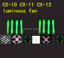 8PCS Cheerson CX-10 CX 10 CX-12 four-axis aircraft remote control aircraft accessories luminous  hair blade propeller blades 2024 - buy cheap