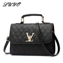 Luyo Fashion Leather Small V Style Luxury Handbags Women Bags Designer Crossbody For Famous Brands Messenger Bags Louis Bolsa 2024 - buy cheap
