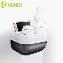 GUNOT Waterproof Toilet Paper Holder Plastic Toilet Paper Dispenser Portable Tissue Box Wall-mounted Bathroom Accessories 2024 - buy cheap