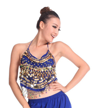 2019 New Women Sexy Indian Belly Dance Costume Sequin Tassel Top Bra Belly Dancing Performance Clothes 12 Colors Available 2024 - buy cheap