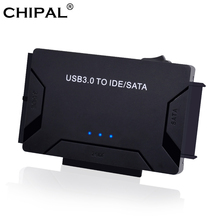 CHIPAL адаптер SATA-IDE USB 3,0 Sata 3,0 кабель для 2,5 ''3,5'' жесткого диска HDD SSD USB конвертер IDE PATA SATA адаптер 2024 - купить недорого