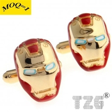 Gold Ironman Cufflink Cuff Link 1 Pair Free Shipping Promotion 2024 - buy cheap