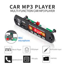 5V-12V Car FM Radio Module Bluetooth Handsfree Car Kit USB TF Card 3.5mm AUX Wireless WAV MP3 Player Decoder Doard With Control 2024 - buy cheap