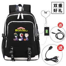 Mochila con estampado My Hero Academia Bakugou Katsuki de alta calidad, morral para ordenador portátil con carga USB, mochilas escolares de lona, mochila de viaje 2024 - compra barato