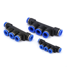 4mm 6mm 8mm 10mm 12mm OD Air Pneumatic Fitting 5 Way One Touch  Hose Tube Push In 5 Port Gas Quick Fittings Connector Coupler 2024 - compre barato