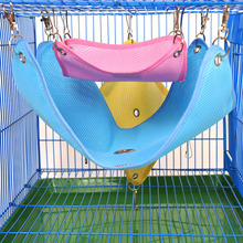 Летняя дышащая кошка гамак подвесная кровать вентиляционная сетка качели подвесная кровать для кошки мягкий коврик для шиншиллы кровать хомяка подушка 2024 - купить недорого