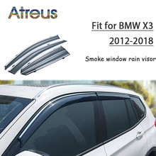 Atreus-deflectores de Sol para coche, visera de lluvia y ventana ahumada, ABS, accesorios para BMW X3, 2018, 2017, 2016, 2015, 2014, 2013, 1 Juego 2024 - compra barato