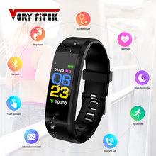 ID115 PLUS Color pantalla inteligente pulsera deportes podómetro reloj Fitness correr rastreador ritmo cardíaco podómetro banda inteligente 2024 - compra barato