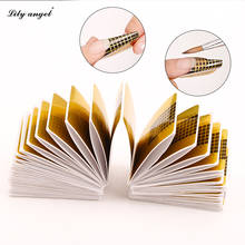 100 Pcs Professional Nail Forms Sticker Acrylic Curve Nails Gel Extension Nail Art Polish Guide Form Curl Tips Z10 2024 - buy cheap