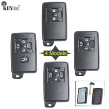 KEYECU for Toyota Replacement Smart Card Remote Car Key Shell Case Fob 2/3/4/5 Button With Uncut Blade Black Color(Only Shell) 2024 - buy cheap