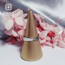 Anillos de boda 925 de calidad elegante para mujer, anillo ajustable Simple de moda, anillo de Plata de Ley 925 para mujer 2024 - compra barato