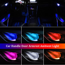 Luz LED Interior para Toyota Corolla Camry C-HR Highlander Hiace Hilux, luz con reposabrazos, manija de puerta Interior, iluminación para barandilla 2024 - compra barato
