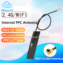 2.4G Wi-fi omnidirecional alto ganho 5DB interno flexível FPC macio Bluetooth módulo ipex antena patch 2024 - compre barato