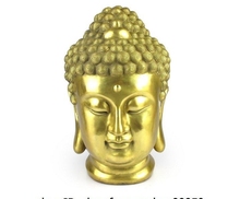 10 Tibet Buddhism Brass Copper Tathagata Sakyamuni Amitabha Buddha Head Statue 2024 - buy cheap