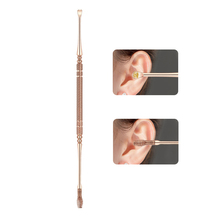 Ear Pick  Ear Wax Double-end Digging Ear Spoon Earwax Curette Remover Cleaner Ear Stainless Steel Spiral Earpick Cleaning Tool 2024 - buy cheap
