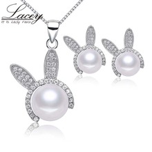 wedding 925 silver sterling necklace pendant and earrings bridal real natural freshwater pearl jewelry set,birthday party gift 2024 - buy cheap