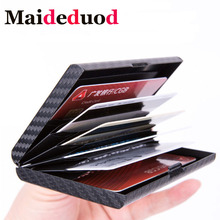 Maideduod Slim Business Men's Card Pack Credit Card Holder Bank Metal check sleeve Gifts dedicated Antimagnetic be choked cover 2024 - buy cheap