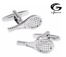 IGam Tennis Racket   Silver Colour Copper Material Nolvety Sport Style   Cuff Links 2024 - buy cheap