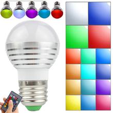 HobbyLane E27 RGB Smart WIFI Led Light Bulb Remote Control Changeable Colours Party Wedding Decoration Smart Home Bluetooth Lamp 2024 - buy cheap