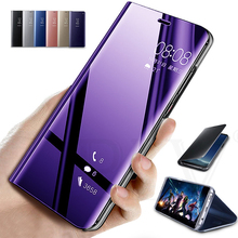 Smart View Magnetic Flip Case for Huawei Honor 8X/8X Max Leather Plating Mirror Phone Back Cover Honor8X 8 X Honor8XMax 8XMax 2024 - buy cheap