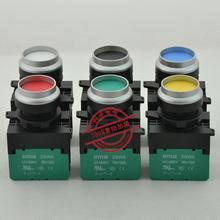 [Sa] interruptor de botão de pressão iluminado importado ema 22mm, reinicialização automática e2p3 * vermelho, amarelo, azul e preto, 1no/ades por lote 2024 - compre barato
