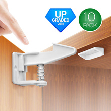 10pcs Child Safety Cabinet Locks Baby Proofing Cabinets Lock Drawers Latch with Adhesive M09 2024 - buy cheap